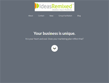 Tablet Screenshot of ideasremixed.com